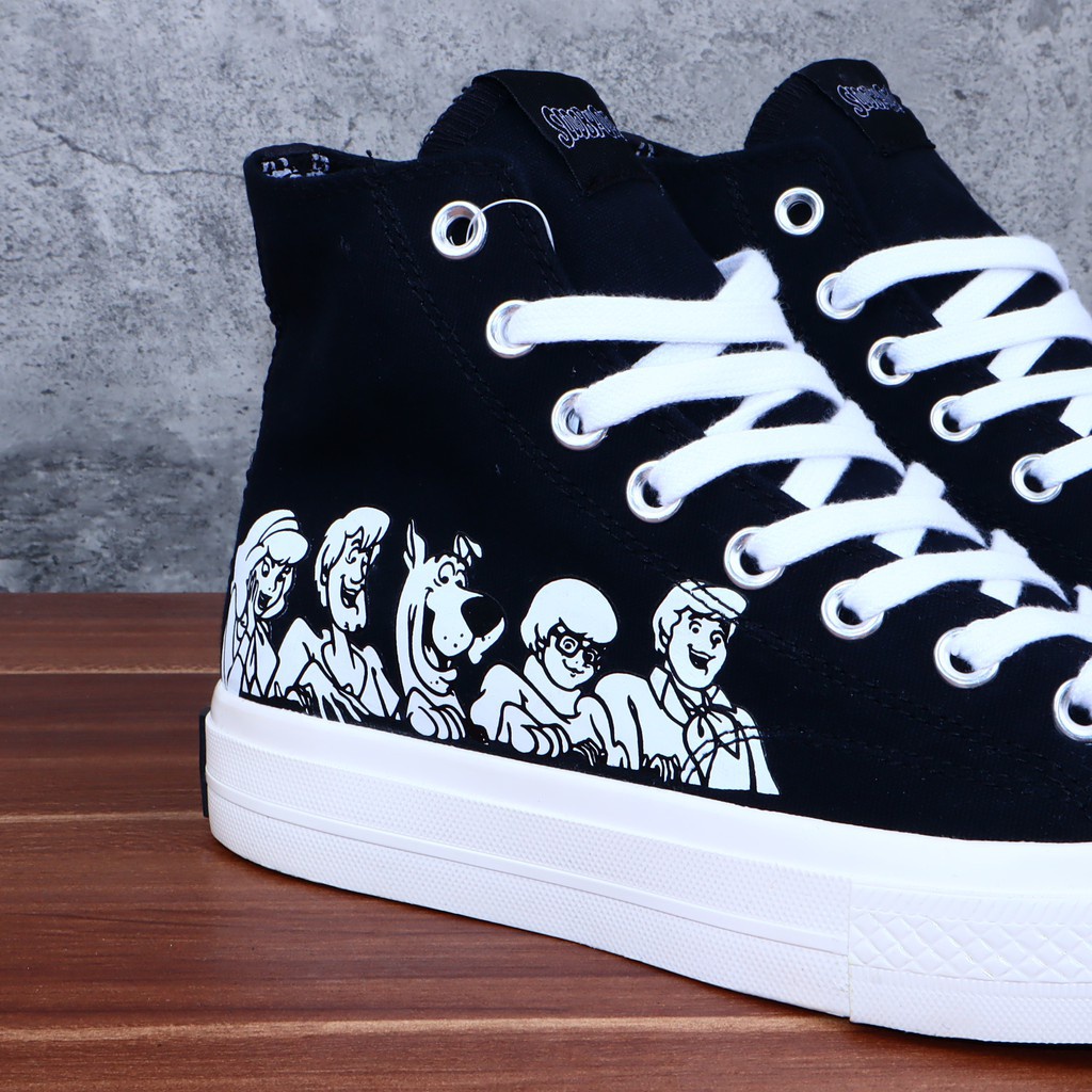Converse x Scooby-Doo Chuck Taylor 70s All Star Hi top-Black White รองเท้า Hot sales
