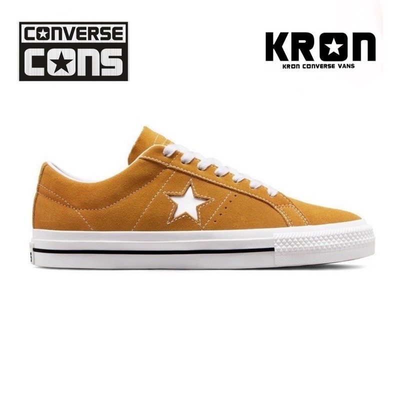 ลิขสิทธิ์แท้ 100% Converse One Star Pro Suede Ox Yellow รองเท้า สำหรับขาย