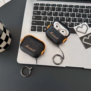 Marshal พร้อมตัวยึดล็อคปลอกเชลล์สําหรับ AIRPODS 4 ANC PRO 1/2/3 เคสป้องกัน