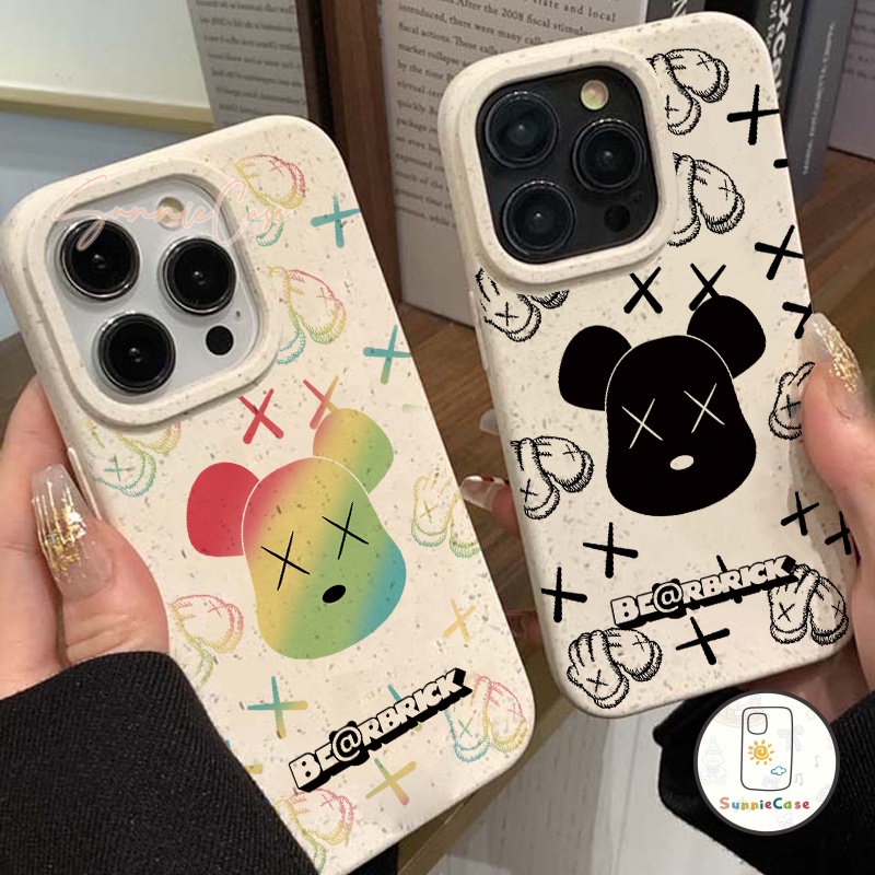 แบรนด์แฟชั่น Gloomy Bear น่ารักอ่อนนุ่มย่อยสลายได้ iPhone 11 15 12 13 14 Pro Max 7Plus XR X XS Max 8 6s 6 7 15 Plus SE
