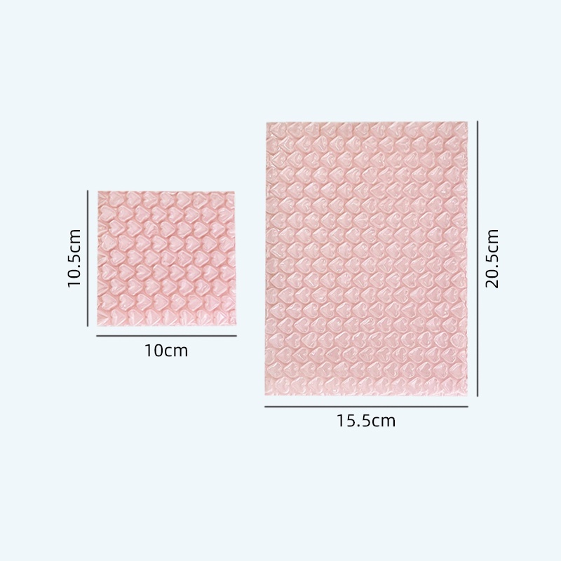 กระเป๋าซองจดหมาย กันกระแทก กันน้ํา สีชมพู สีแดง แบบสร้างสรรค์ จํานวน 10 ชิ้น