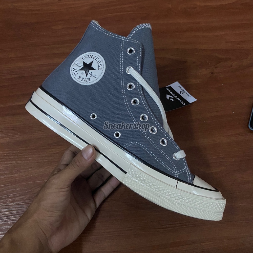 All Star Converse chuck Taylor 70s Gray High Egret Shoes - Converse chuck 70 Gray Premium Sneakers