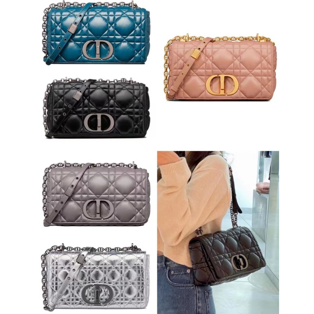 Dior/CARO crossbody chain bag/clutch/M9242BNGK/แท้100%
