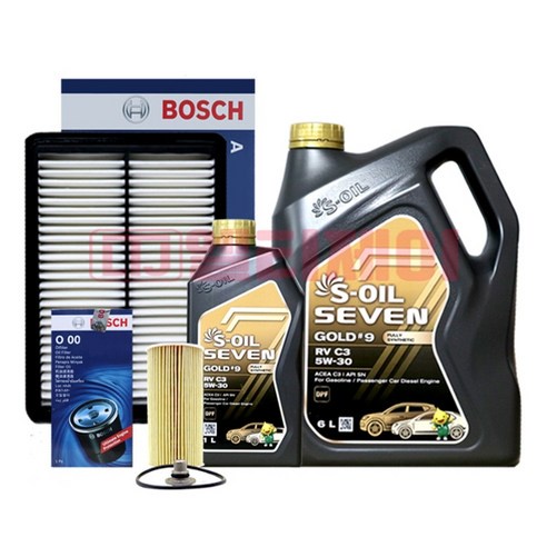 Sorento The Master น้ํามันเครื่องดีเซล S-Oil Seven Gold RV 5W30 (7 ลิตร) พร้อมชุดกรอง Bosch