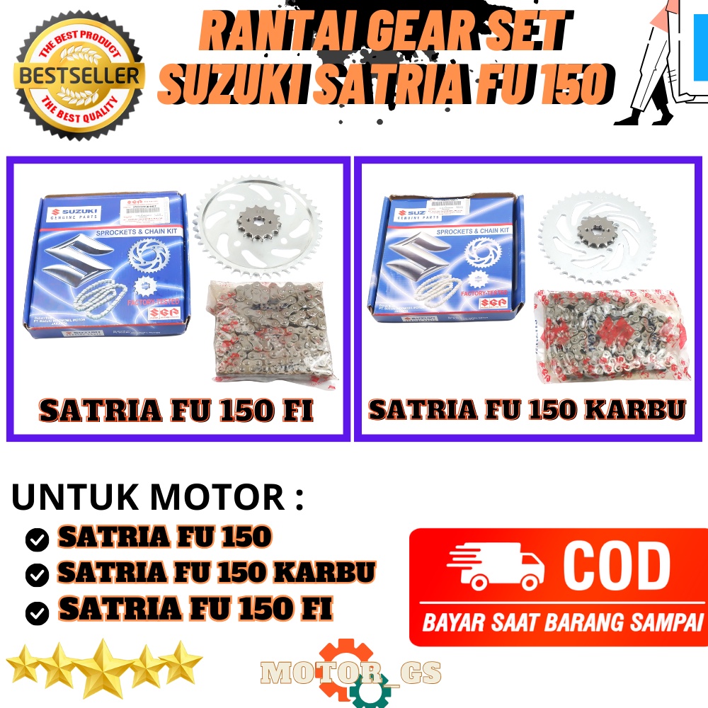 Suzuki Satria FU 150 FI ชุดเกียร์มอเตอร์ไซค์ / Suzuki Satria FU 150 & Satria FU 150 ชุดเกียร์คาร์บูเ