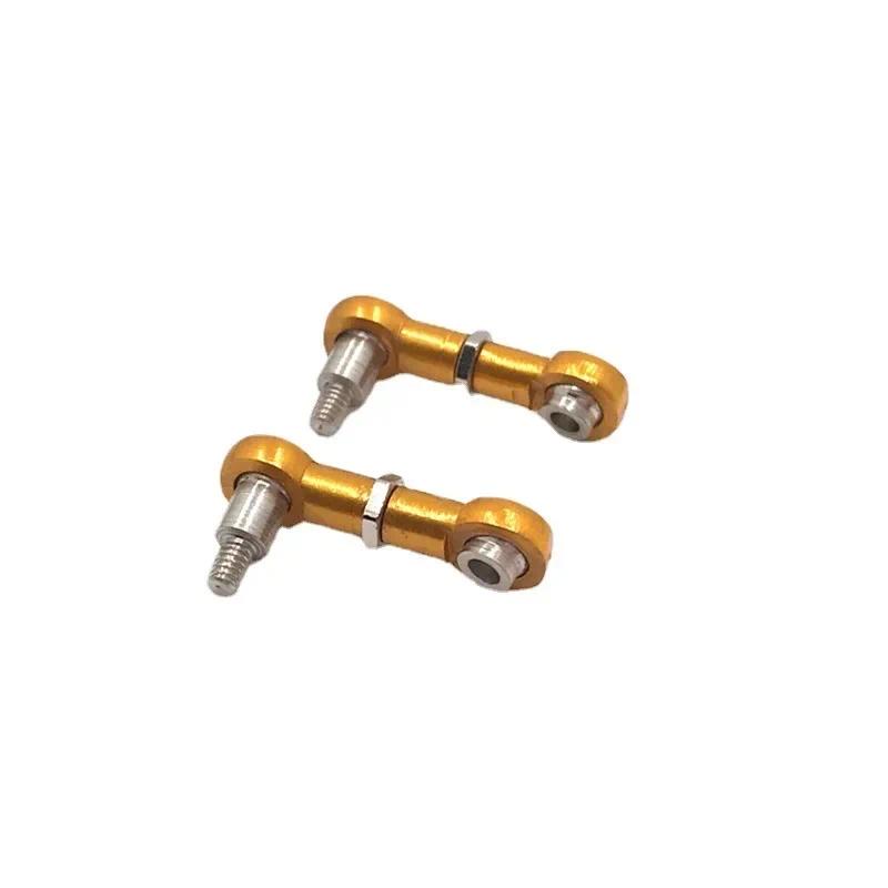 ราวแขวนพวงมาลัยโลหะสําหรับ Wltoys 1/28 284131 K969 K979 K989 P929 P939 RC อุปกรณ ์ เสริมในรถยนต ์ * &--
