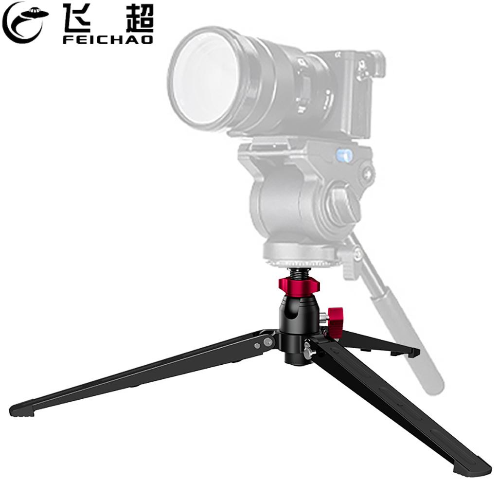 Feichao ขาตั้งกล้องโลหะ ขนาดเล็ก พับได้ พร้อมสกรู 3/8 นิ้ว สําหรับกล้อง DSLR ขาตั้งโทรศัพท์มือถือ