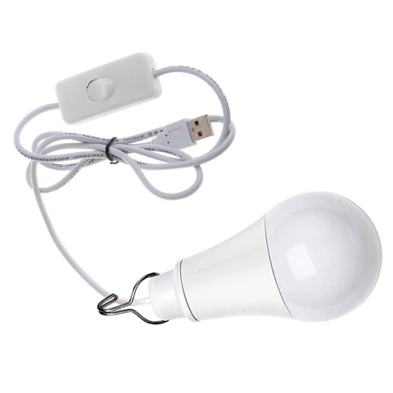 WU 5W หลอดไฟ LED 6500K 5V เต็นท์โคมไฟพร้อมสวิตช์ USB Camping โคมไฟสําหรับ Camping