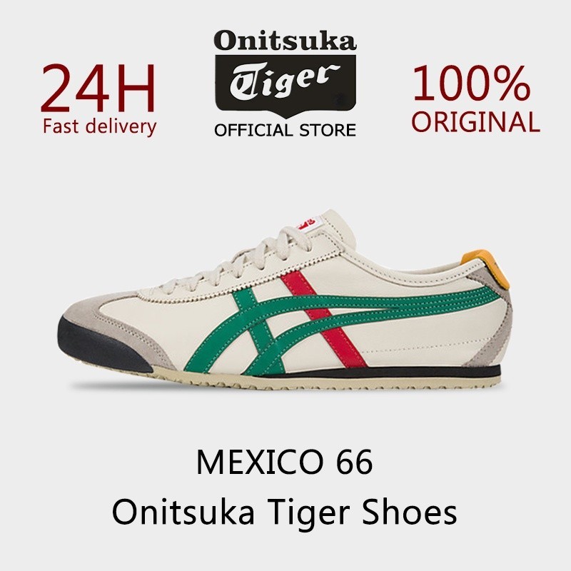 Onitsuka TIGER-MEXICO 66 รองเท้าผ้าใบลําลอง สําหรับผู้ชาย ผู้หญิง เหมาะกับการเล่นกีฬา
