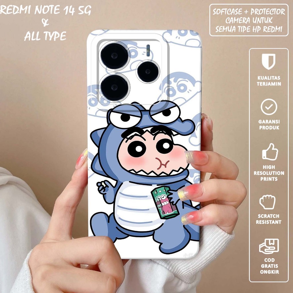 SOFTCASE PRO CAMERA IMAGE SHINCHAN สําหรับ RED*MI NOTE 14 5G -