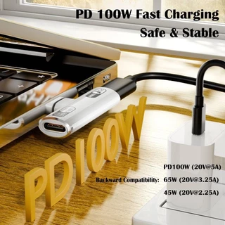 KIDZYOO อะแดปเตอร์เสียง Type C, PD 100W 10Gbps USB-C หูฟัง Converter, Professional Fast Charging USB 3.2 Gen 2 ใน 1 OTG อะแดปเตอร์แล็ปท็อป/โทรศัพท์มือถือ