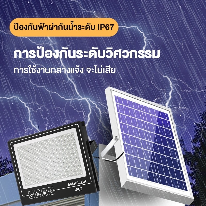 จ้ามาก 15000W ไฟโซล่าเซลล์ ไฟโซล่าเซล IP67กันน้ำ คอลัมน์ฟองของขวัญฟรี ไฟพลังงานแสงอาทิตย์ IP67 ใช้กล