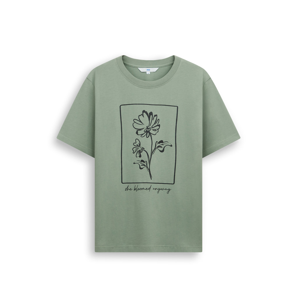 AIIZ (เอ ทู แซด) - เสื้อยืดผู้หญิงทรงหลวมลายกราฟิก Women's Graphic Relaxed T-Shirt