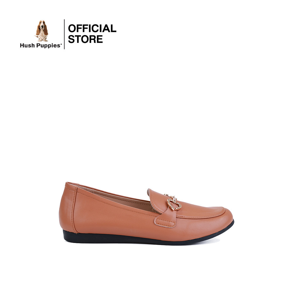 Hush Puppies รองเท้าผู้หญิง รุ่น HP 8WCFPP474Z สีน้ำตาล (รองเท้าลำลองหนังแท้ แบบสวม)