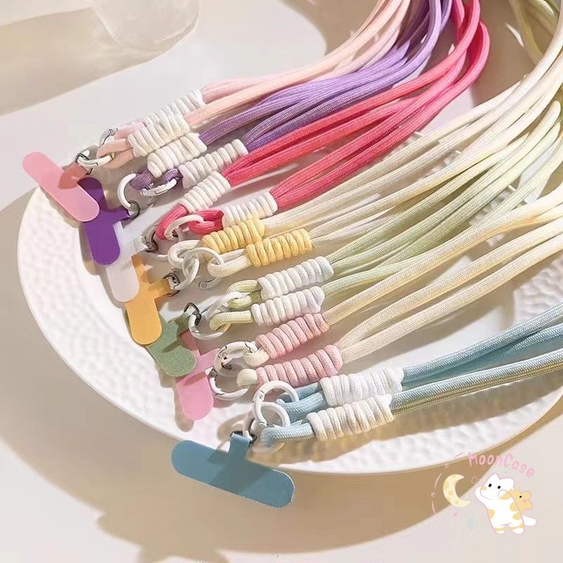 ขั้นสูง มือถือ โทรศัพท์ เชือกเส้นเล็ก แอปเปิลสายคล้องโทรศัพท์มือถือ สีโดพามีน เชือกถัก เหมาะกับโทรศัพท์มือถือทุกรุ่น สร้