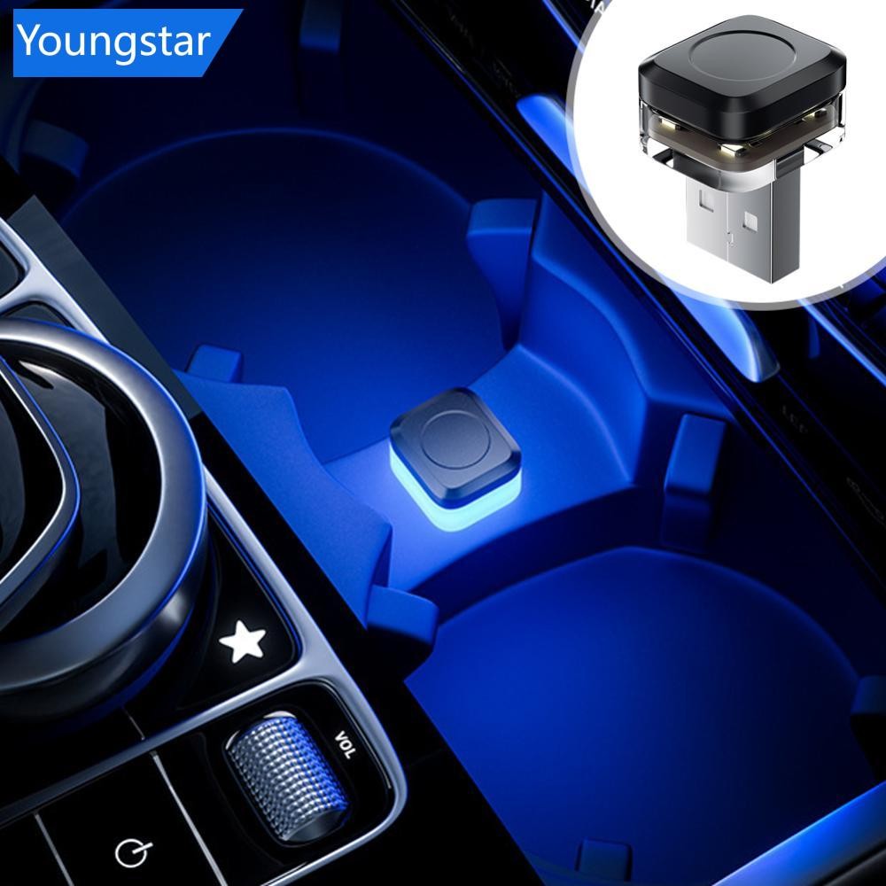 FYY Usb ภายในรถบรรยากาศโดยรอบไฟสัญญาณ LED โคมไฟอ่านหนังสืออัตโนมัติตกแต่ง