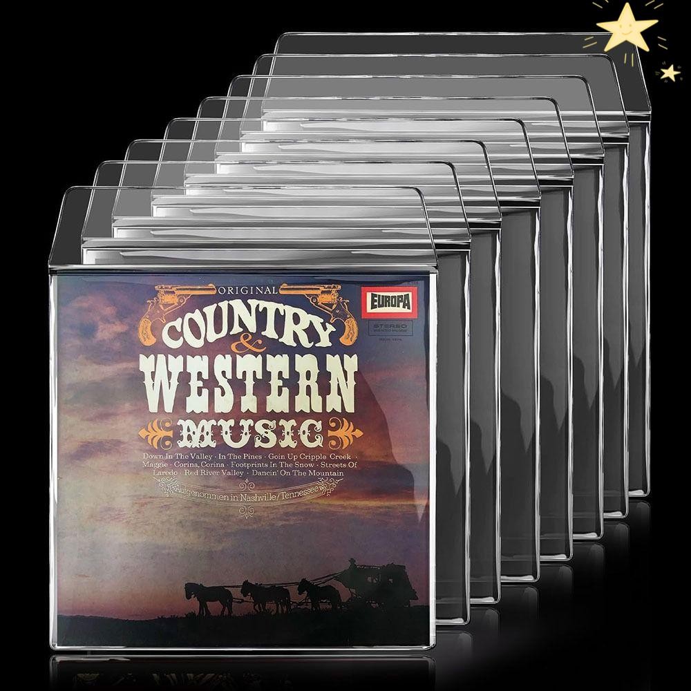 Backstage LP Record Cover,Thick Resealable Vinyl Records Sleeve,ที่มีประโยชน์ 7/10/12 นิ้วไวนิลด้านน
