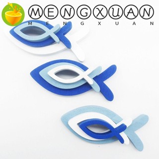 Mengxuan ปลามหาสมุทร แบบไม้ กลวง 3D น้ําหนักเบา สําหรับร้านอาหาร 9 ชิ้น