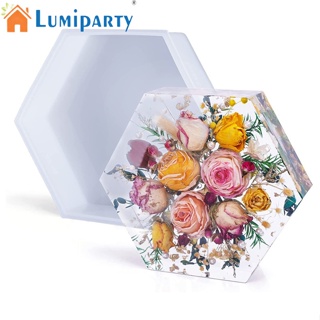 Lumiparty แม่พิมพ์ซิลิโคนเรซิ่น รูปดอกไม้ สําหรับทําขนม Diy ของขวัญวันวาเลนไทน์ วันครบรอบ งานแต่งงาน ตกแต่งบ้าน