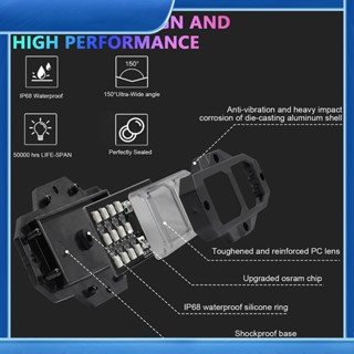 1/2/3 ติดตั้งง่าย ไฟร็อค สําหรับรถยนต์ กันน้ํา ความสว่างสูง โคมไฟใต้ท้องรถ ไฟ Led สําหรับรถยนต์