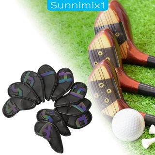 [Sunnimix1] ผ้าคลุมหัวไม้กอล์ฟ สําหรับฝึกตีกอล์ฟ 10 ชิ้น