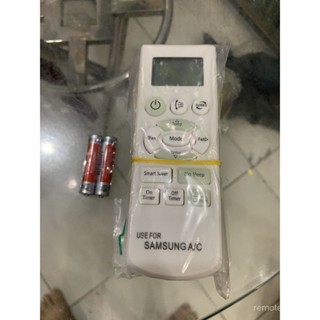 Samsung db93-07073a รีโมตควบคุมเครื่องปรับอากาศ (พร้อมแบตเตอรี่ AAA Maxell)