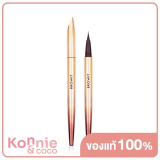 Browit Ultra Fine Eyeliner 0.01mm 0.5g #Brown บราวอิท อัลตรา ไฟน์ อายไลเนอร์น้องฉัตรหัวพู่กัน เส้นเรียวเล็กเพียง 0.0...