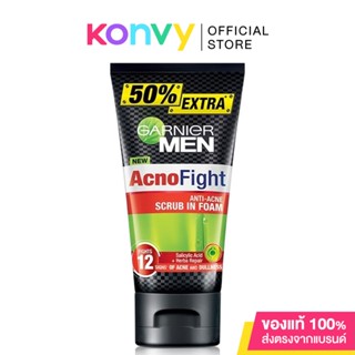 Garnier Men Acnofight Acne Foam 150ml โฟมล้างหน้าแก้ปัญหาสิวสำหรับผู้ชาย.