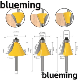 Blueming2 ดอกสว่านเราเตอร์ลบคม 15 22.5 30 องศา 6 มม. 6.35 มม. 8 มม. ประสิทธิภาพสูง สําหรับงานไม้