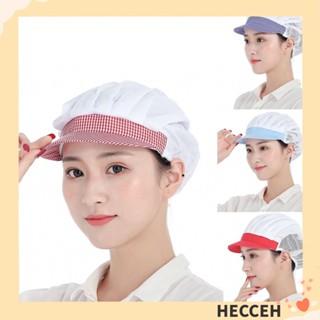 Hecceh หมวกเชฟ หม้อหุงข้าว บริการอาหาร หมวกกันน็อก เก๋ไก๋ ใส่ทํางาน กันฝุ่น ระบายอากาศ ครัว Visors โรงงาน