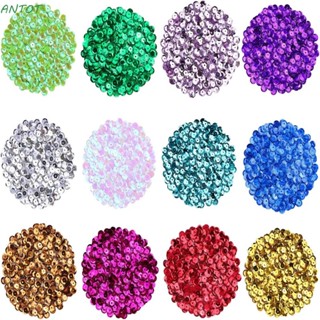 Antot เลื่อมคริสตัล ทรงหลวม 8 สี สําหรับตกแต่ง DIY 12000 ชิ้น