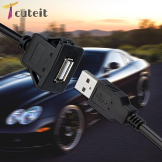 Tcuteit สายเคเบิลต่อขยาย Usb 2.0A ตัวผู้ เป็น Usb 2.0A ตัวเมีย 1 เมตร 3.3 ฟุต สําหรับรถยนต์