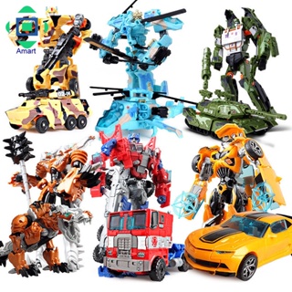 หุ่นยนต์รถยนต์แปลงร่าง Bumblebee Optimus Prime Megatron Decepticons Jazzkids ของเล่นสําหรับเด็กผู้ชาย