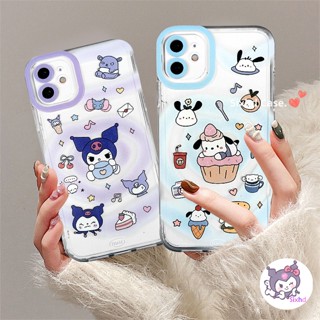 เคสโทรศัพท์ซิลิโคน TPU แบบนิ่ม ลายการ์ตูนสุนัขคุโรมิ กันกระแทก ป้องกันเลนส์กล้อง สําหรับ iPhone 15 14 13 12 11 Pro Max SE2020 X XR Xs Max 7 8 6 6s Plus