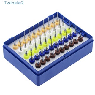 Twinkle ดอกสว่านคาร์ไบด์ เหล็กทังสเตน 0.5-0.9 มม. สําหรับเจาะบอร์ด PCB 50 ชิ้น