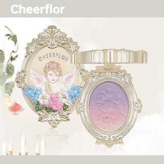 Cheerflor บลัชออนแต่งหน้า ไล่โทนสีนู้ด สีม่วง