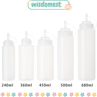 WISDOMEST ขวดบีบซอส เครื่องปรุง สําหรับห้องครัว