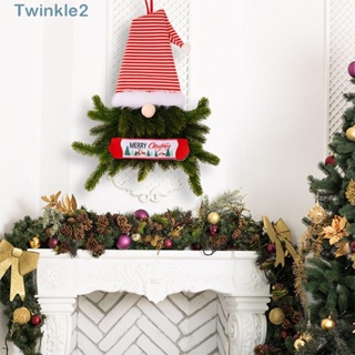 Twinkle โนมพลาสติก ไร้หน้า สําหรับแขวนตกแต่งบ้าน เทศกาลคริสต์มาส