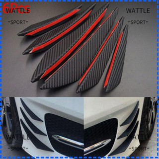 Wattle สปอยเลอร์ยาง ติดกันชนหน้ารถยนต์ 6 ชิ้น