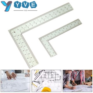 Yve ไม้โปรแทรกเตอร์ สเตนเลส สองด้าน สําหรับนักเรียน