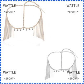 Wattle ที่คาดศีรษะ โลหะผสม ประดับพู่