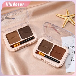 Asaruya/asha Reya ใหม่ธรรมชาติ 2 สีสามมิติ Eyebrow Powder แต่งหน้าง่ายกันน้ำไม่มีแต่งหน้า Fixation Nose Shadow Powder HO