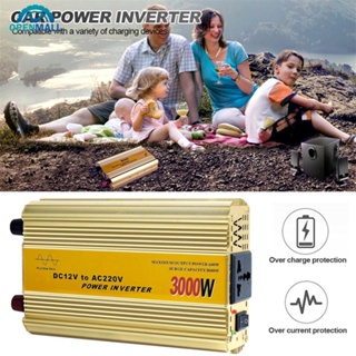 Openmall อินเวอร์เตอร์แปลงแรงดันไฟฟ้า 3000W DC 12V เป็น AC 220V Q2V6 สําหรับรถยนต์