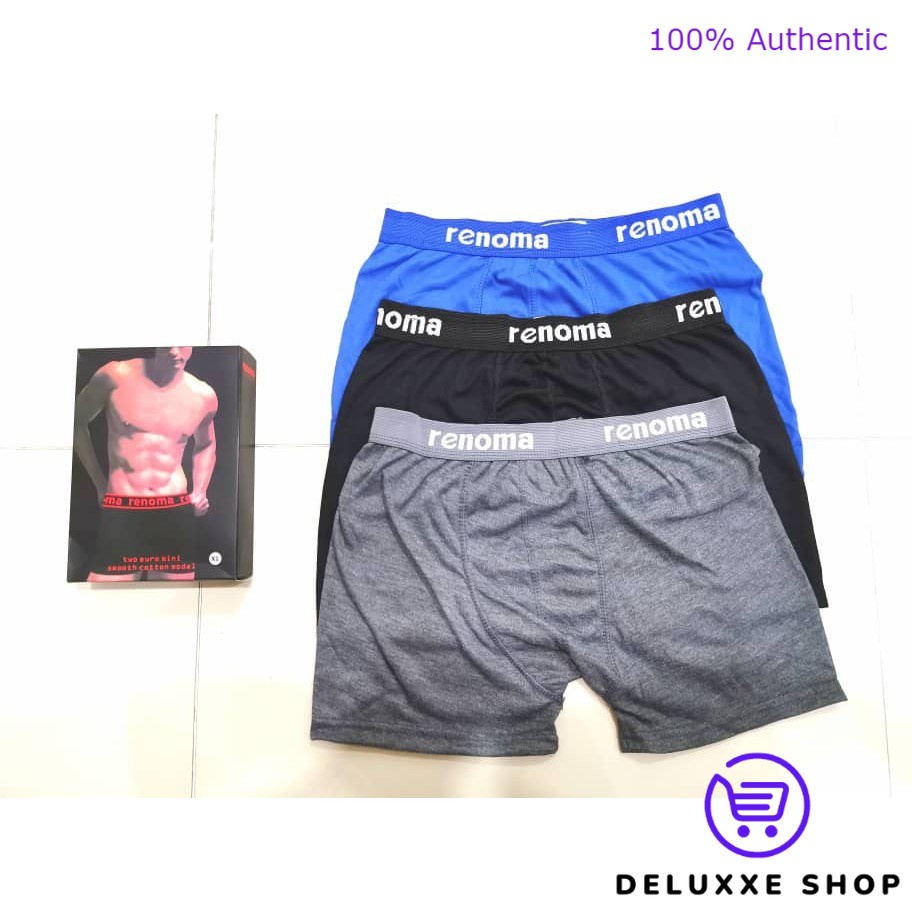 3 PIECES OF RENOMA / BODY LOVE MEN BOXER IN 1 box - SPENDER - MEN UNDERWEAR 3 PIECES IN 1 กล่อง