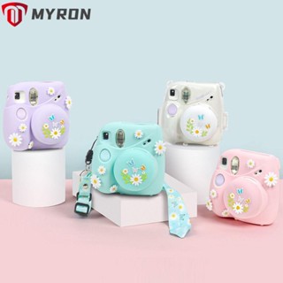 Myron ฝาครอบเลนส์กล้อง ซิลิโคนนิ่ม สําหรับ Fujifilm Instax Mini7+ 11