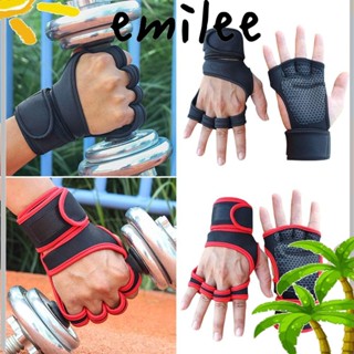Emilee ถุงมือยิมนาสติก ถุงมือฟิตเนส กีฬา ถุงมือยกน้ําหนัก ถุงมือฝึกซ้อม