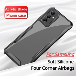 Samsung Galaxy M54 M34 M14 F14 5G Acrylic Phone Case Shockproof Transparent Bumper Airbag Phone Cover Funda Coque Casing Shell