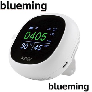 Blueming2 เครื่องตรวจจับ CO2 หน้าจอ LED HD 3 in 1 ตรวจสอบคุณภาพอากาศในร่ม เครื่องตรวจจับก๊าซคาร์บอนไดออกไซด์ ขนาดเล็ก มืออาชีพ เดินทาง โรงแรม รถยนต์