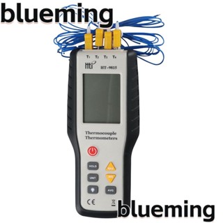 Blueming2 เครื่องวัดอุณหภูมิดิจิทัล เทอร์โมคัปเปิล 4 ช่อง 200°ค ~ 1372°ค (-328°F ~ 2501°F) เทอร์โมคัปเปิล K-Type หน้าจอ LCD เครื่องทดสอบอุณหภูมิอุตสาหกรรม แผงวงจรตรวจสอบ