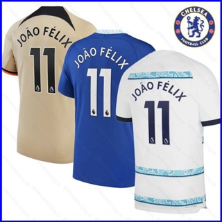 Gp1 เสื้อยืดลําลอง แขนสั้น คอกลม พิมพ์ลาย Chelsea Jersey Home Away Felix พลัสไซซ์ เหมาะกับการเล่นกีฬาฟุตบอล PG1 2022-2023